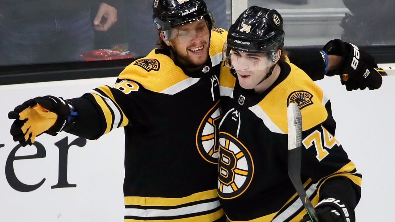 Pastrnak scores 4 goals to carry Bruins past Ducks 4-2